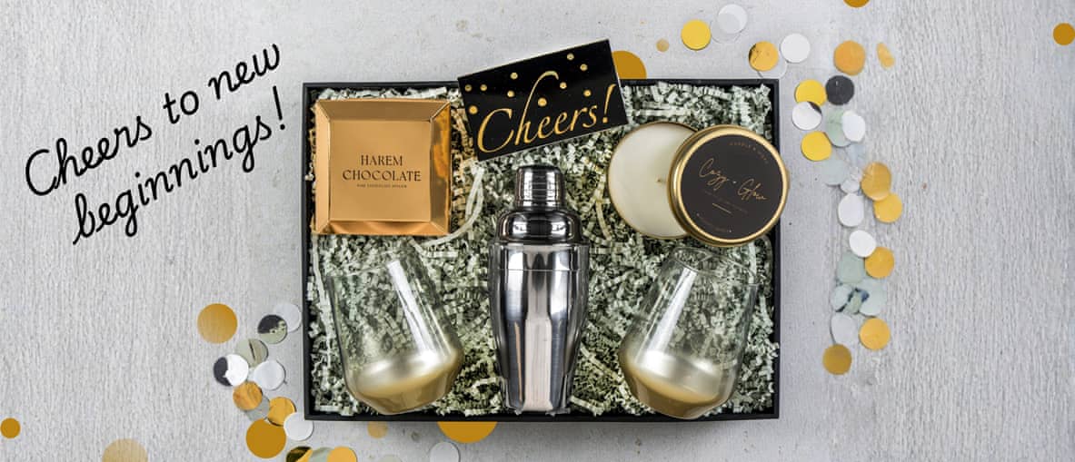 Silver & Gold Cheers Hediye Kutusu