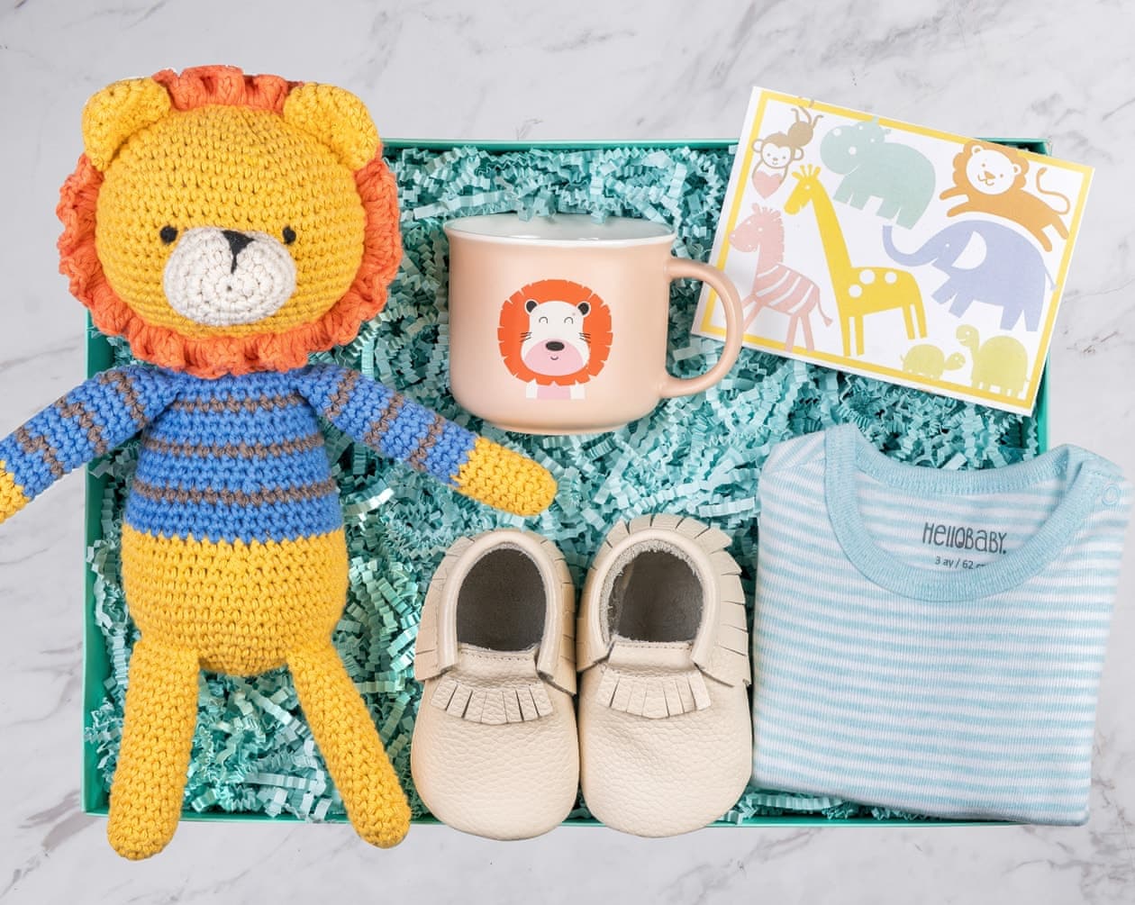 Aslancık Erkek Bebek Hediye Kutusu BendenSana