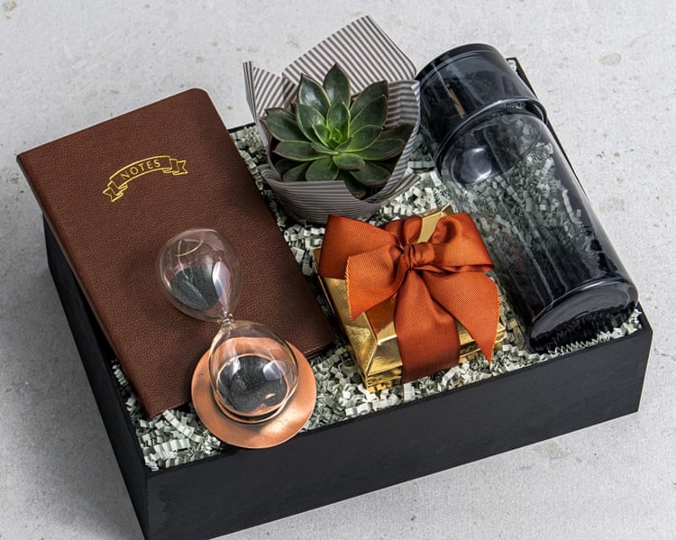 Bronz Kum Saati Hediye Kutusu