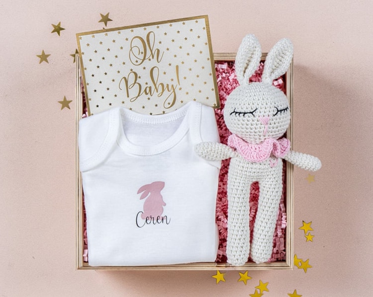 İsme Özel Kız Bebek Hediye Kutusu