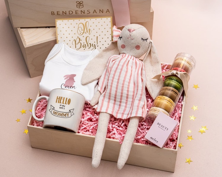 Pink Bunny Kız Bebek Hediye Kutusu