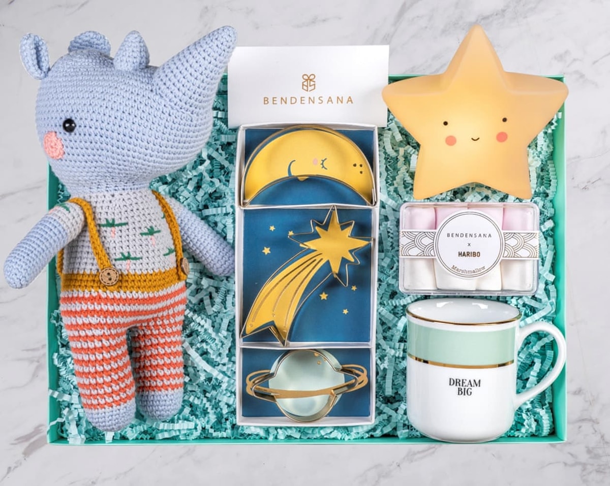 Renkli Gergedan Çocuk Hediye Kutusu BendenSana